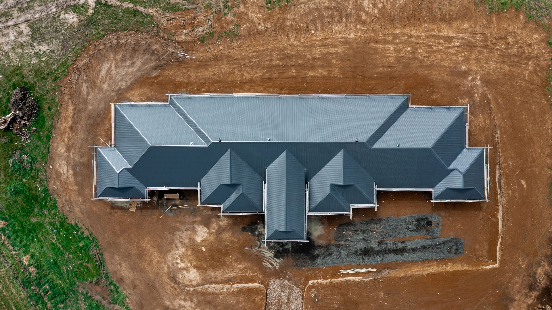 Completed roof